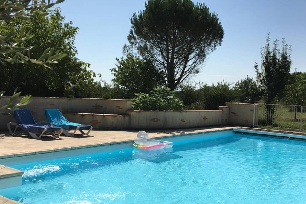 Domaine de Ménerque - petit château avec piscine Lisle-sur-Tarn Esterno foto